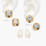 Aretes Zirconia Acero Inoxidable 312