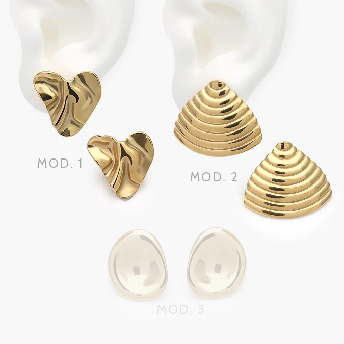 aa10317 Aretes Lisos Acero Inoxidable 317 - Image 1