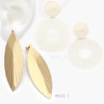 Aretes Largos Acero Inoxidable 327
