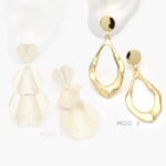 Aretes Largos Lisos Acero Inoxidable 339