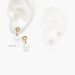 Broqueles Perla Acero Inoxidable 78