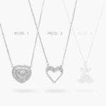 Collar Corzones Chapa de Rodio 687