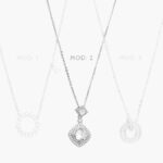 Collar Aro Zirconias Chapa de Rodio 691