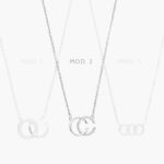 Collar Aros Chapa de Rodio 694