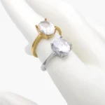 Anillo Zirconia Acero Inoxidable 637
