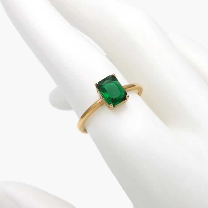 AB0639 Anillo Zirconia Acero Inoxidable 639 - Image 1