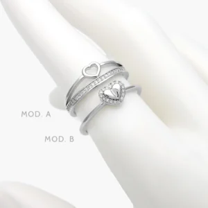 Anillo Corazón Acero Inoxidable 644