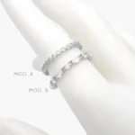 Anillo Zirconia Acero Inoxidable 649