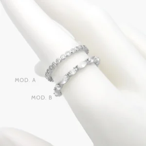 Anillo Zirconia Acero Inoxidable 649