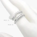 Anillo Zirconia Acero Inoxidable 651