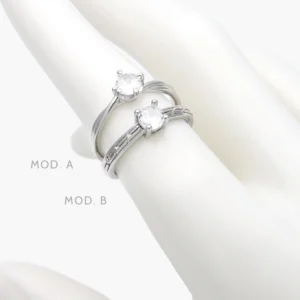 Anillo Zirconia Acero Inoxidable 668
