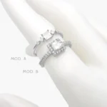 Anillo Zirconia Acero Inoxidable 669