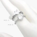 Anillo Zirconia Acero Inoxidable 670