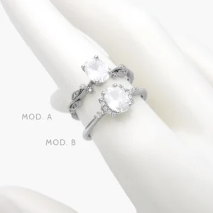 Anillo Zirconia Acero Inoxidable 670