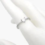 Anillo Corazón Zirconia Acero Inoxidable 680