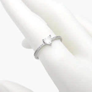 Anillo Corazón Zirconia Acero Inoxidable 680