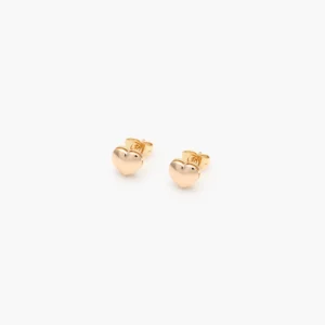 Broqueles Corazón Chapa de Oro 432