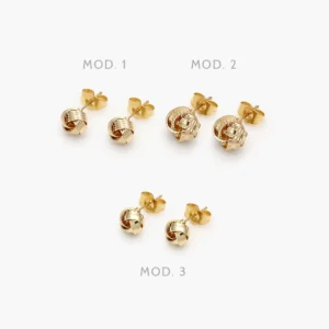 Broqueles Chapa de Oro 434