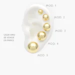 Broqueles Chapa de Oro 441