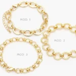 Pulso Eslabones Chapa de Oro 0282