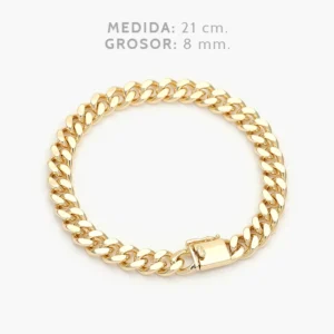 Pulso Mónaco 8mm. Chapa de Oro 0285