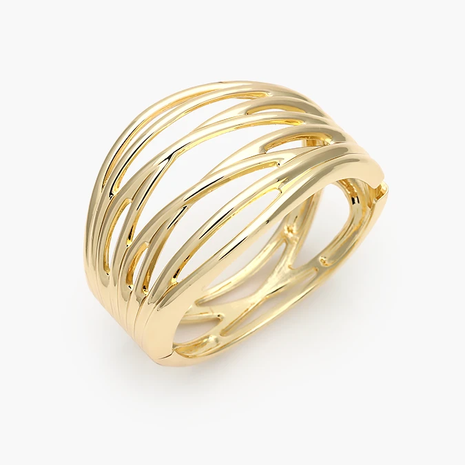 CTP0759 Brazalete Chunky Chapa de Oro 759 - Image 1