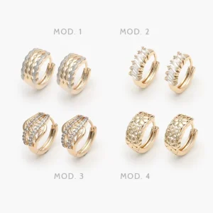 Huggies Zirconia Chapa de Oro 11