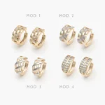 Huggies Zirconia Chapa de Oro 12