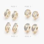 Huggies Zirconia Chapa de Oro 27