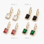 Hoops Zirconia Chapa de Oro 37