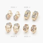 Huggies Zirconia Chapa de Oro 39