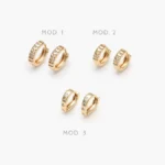 Huggies Zirconia Chapa de Oro 54