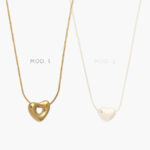 Collar Corazón Acero Inoxidable 0607