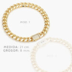Pulso Mónaco 8mm. Chapa de Oro 0293