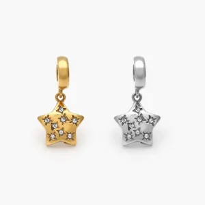 Dije Estrella Zirconias Acero Inoxidable 711