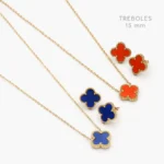 Juego Flores Trébol Acero Inoxidable 185