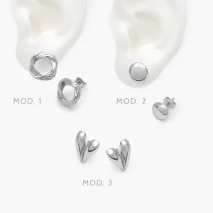 Aretes Chapa de Rodio 692