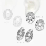 Aretes Perlas Grandes Chapa de Rodio 696