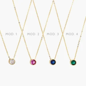 Collar Zirconia Color Chapa de Oro 705