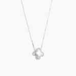 Collar Plata .925 Flores Trébol 0146