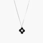 Collar Plata .925 Flores Trébol 0148