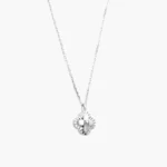 Collar Plata .925 Flores Trébol 0161