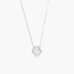 Collar Plata .925 Flores Trébol 0166