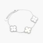 Pulso Plata .925 Flores Trébol 0118