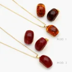 Juego Acrílico Naranja y Rojo Chapa de Oro 0169