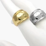 Anillo Ajustable Chunky Chapa de Oro 1350