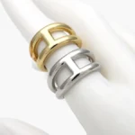 Anillo Ajustable Chunky Chapa de Oro 1353