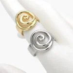 Anillo Ajustable Chunky Chapa de Oro 1354
