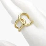 Anillo Ajustable Chunky Chapa de Oro 1357
