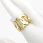 Anillo Ajustable Chunky Chapa de Oro 1359